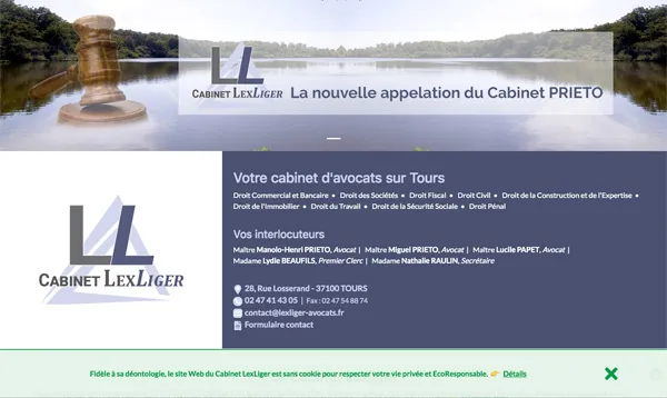 image site web ecoresponsable cabinet avocats lexliger prieto géré par un prestataire à proximité de la-limouziniere 44310