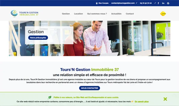 fimage site web ecoresponsable tours n gestion immo géré par un prestataire à proximité de la-limouziniere 44310
