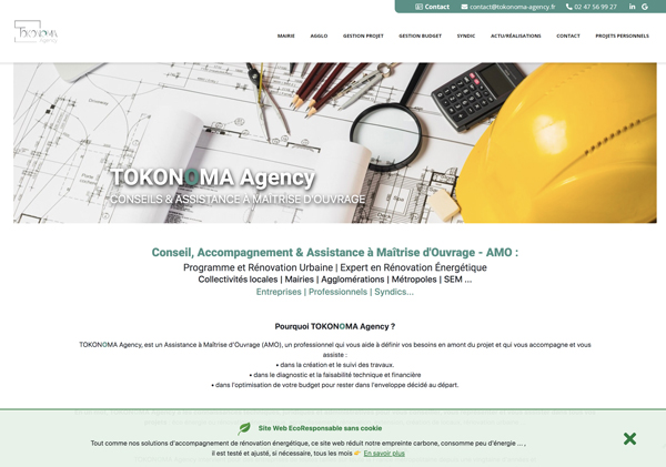fidele a ses solutions de renovation energetqiues tokonoma agency a opté pour un site web ecoresponsable